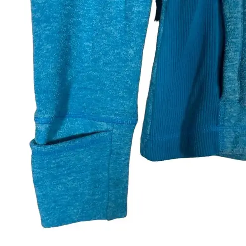 prAna Blue Long Sleeve Hooded Athletic Full Zip Casual Jacket Women Sz XS