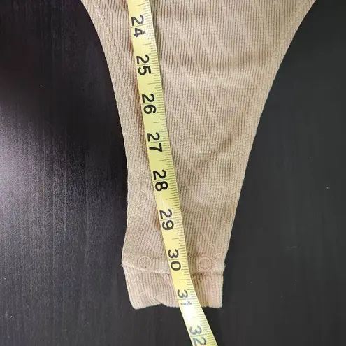 We Wore What Light Brown Bodysuit NWT Medium Muscle Bodysuit