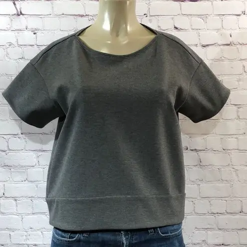 BCBGMAXAZRIA  Grey Tian Ponte Shirt