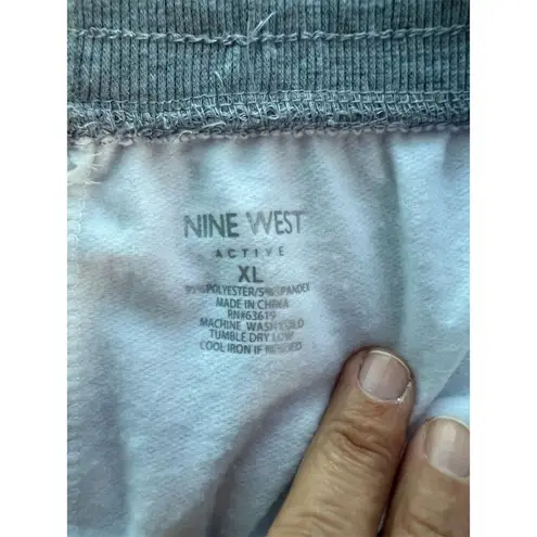 Nine West Active Women's XL Quilted Knit Panel Shorts Multicolor Casual White