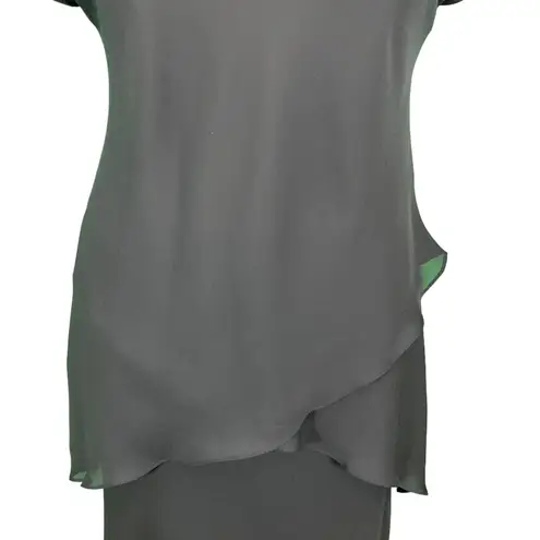 Jessica Howard 2 Piece Tiered Black Dress