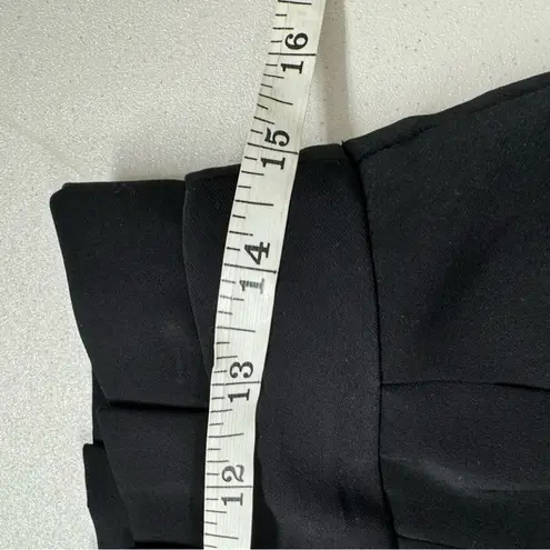 Tahari Black Wide Leg Trousers Dress Pants Women 4 Paperbag Waist Classic Preppy