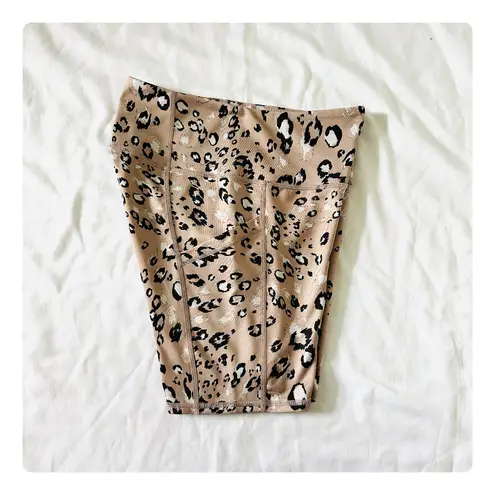 Z By Zella ★ Women's High Waist Biker Shorts Pull On - Animal Print ★