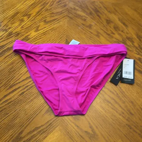 La Blanca Island Goddess Shirred Band Hipster Bottom - Bright Pink nwt