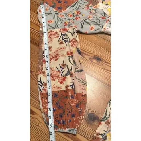 Fate Midi Dress Sz Small Patchwork Boho Peasant Western Romantic Feminine Flowy