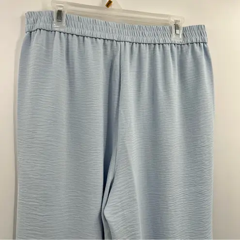 MICHAEL Michael Kors Split Hem Pull on Wide Leg Pants pastel Blue Size L NWT Size L