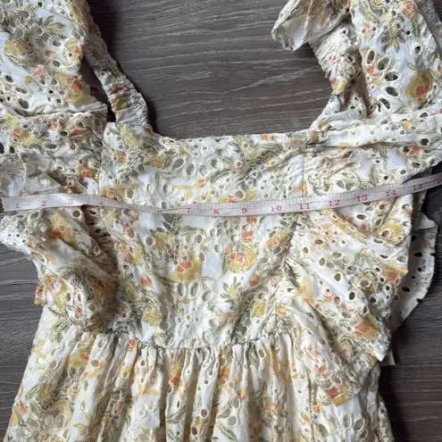 NEW En Saison Opposites Midi Dress in Yellow Orange Size XS