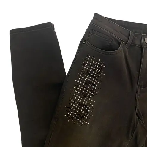 Joseph Ribkoff jeans with sequin patches black size 6