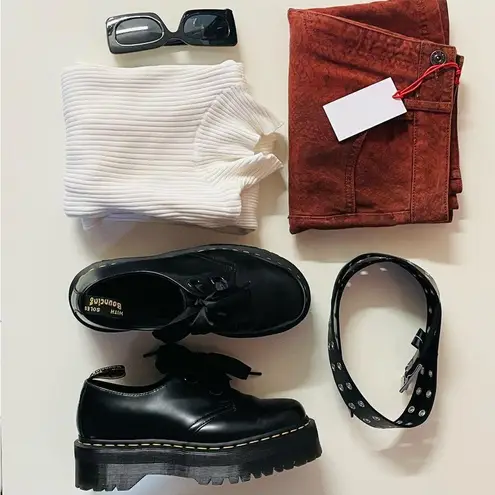 BDG  Rust Snake Print Denim Mini Skirt