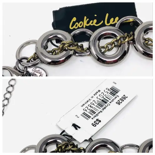 Cookie Lee genuine crystals statement necklace