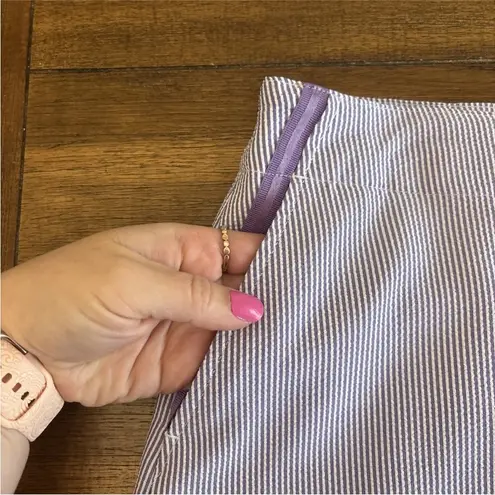 Lady Hagen  Lavender Stripe Seersucker Golf Skort Size 10