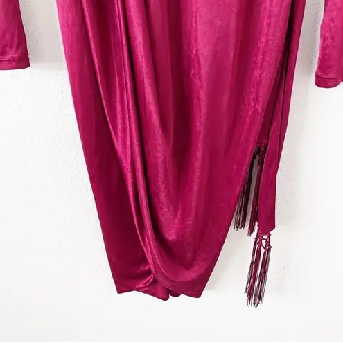 Altuzarra for Target Tassel Wrap Dress in Red Wine