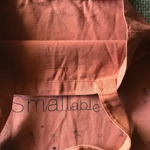 SMALLABLE Limited Edition Tote Bag From Paris Burnt Orange Terra Cotta Carryall Red