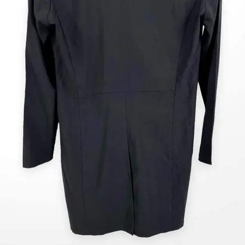 90s COUNTESS Vintage Black Trench Coat Jacket Size M