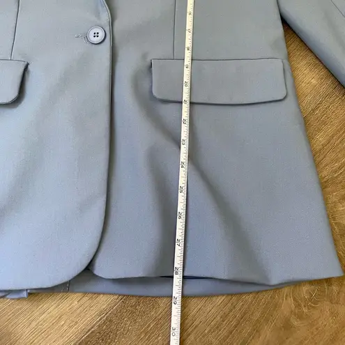 Endless Rose Periwinkle Blue Blazer Jacket One Button Shoulder Pads ~ Size M