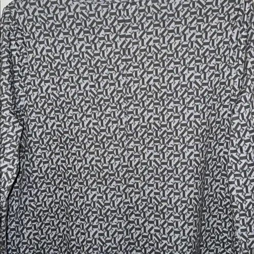 Tyler Boe Julia Shift Knit Dress Women’s M Medium Geometric Print Gray