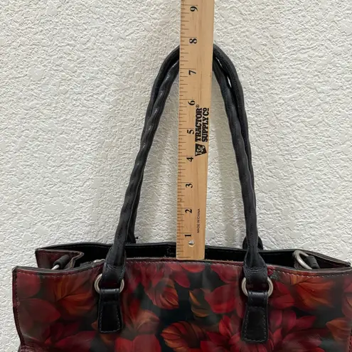 Patricia Nash Leather Primrose Satchel Rustic Mums Floral Shoulder Bag NO STRAP