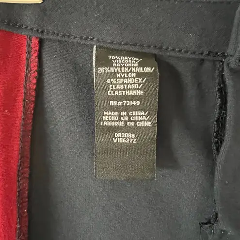 Boom Boom Jeans Navy Chino Stretch Pants with Red Stripe