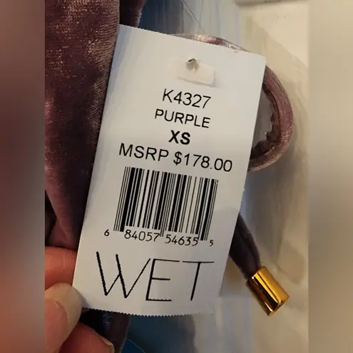 WET Swimwear Retro Summer Becca Purple Velvet Lace