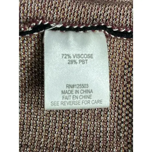 Ronny Kobo Tilda Fringe Sweater size S Black, Tan, Purple Black