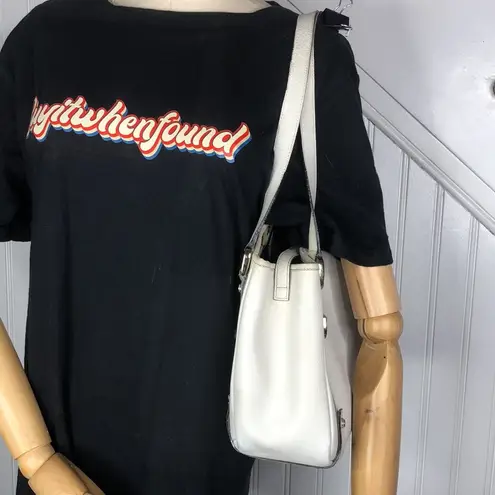 Gucci Abbey D Ring White Leather Shoulder Bag Tote Vintage Authentic Dust Bag