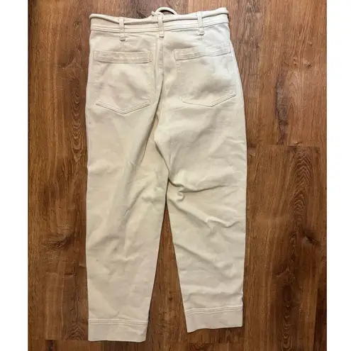 NWT J.Crew Seamed Straight Leg Jean In All Day Stretch Rope Tie Waist Size 28