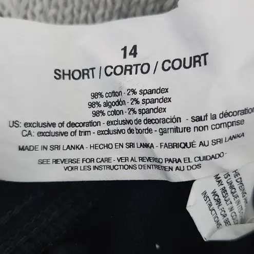 Gloria Vanderbilt Black Jeans NWT Size 14 Short Black Tapered Leg Denim