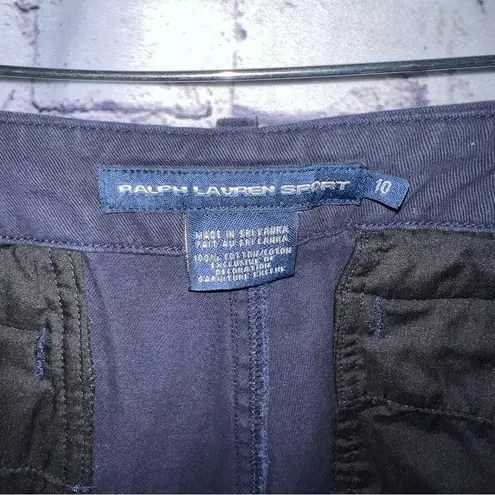 Ralph Lauren  Sport Navy Chino Mid Rise Shorts Size 10