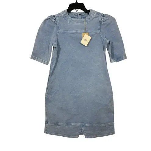 Faherty NWT $178 Organic Throwback Stretch Denim Minidress S