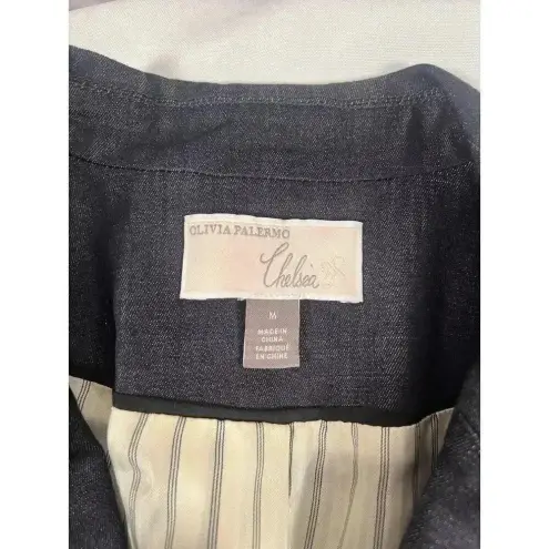 OLIVIA PALERMO Chelsea 28 Denim Blazer Size M Size M