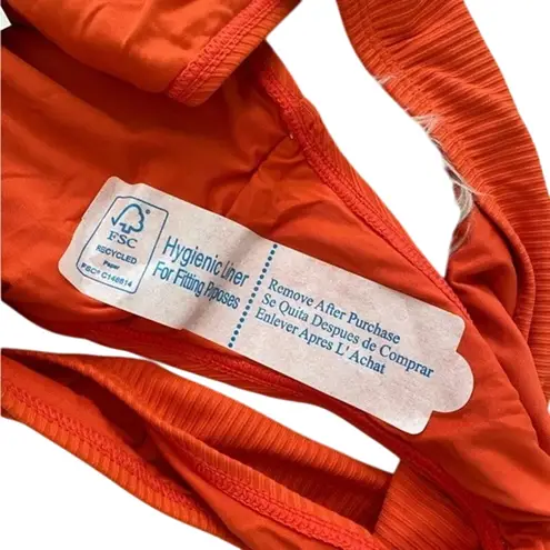 ANDIE NWT Swim The Bikini Rib Bottom Medium Coverage Low Rise XL Sire Orange - Image 12