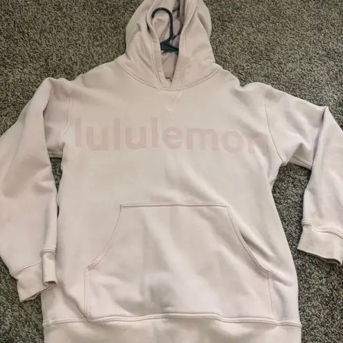 Lululemon  All Yours Hoodie Graphic Feather Pink