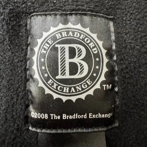 The Bradford Exchange Elvis Presley Black Fleece Zip Up Jacket Women's Large