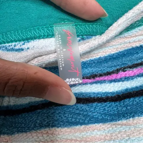 Free People Movement Striped High Rise Shorts