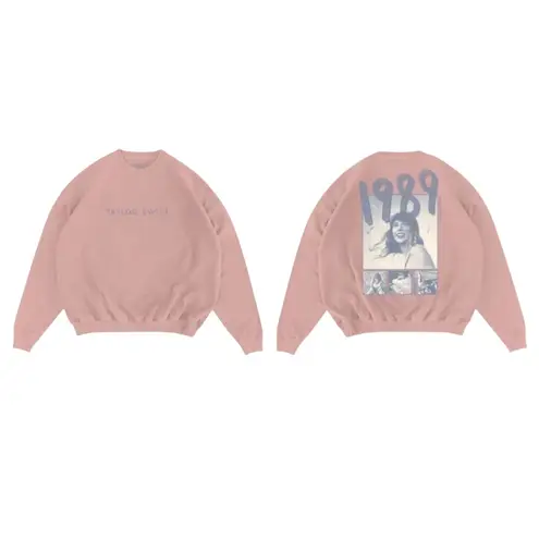 Taylor Swift  1989 (Taylor’s Version) Pink Crewneck, Size M, New w/o Tag SOO