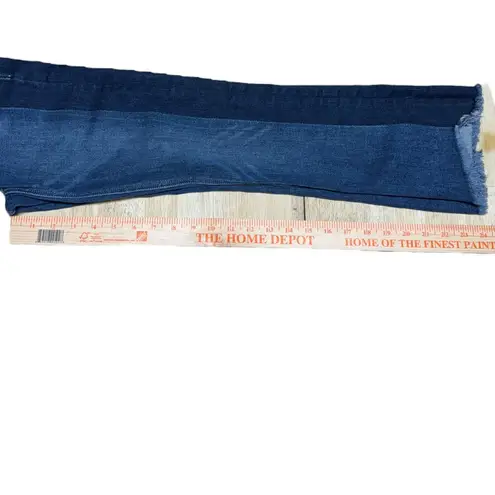McGuire Denim Anthropologie McGuire Vintage Mid-Rise Cropped Raw Hem Jeans Two Tone Denim 26