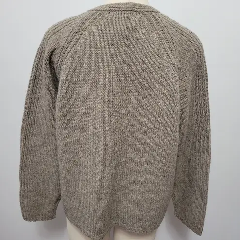 Cabela's  taupe wool blend vneck sweater size large