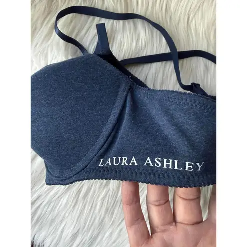 Laura Ashley Navy Underwire Bra size 34C