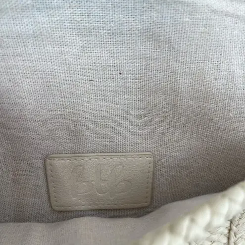 BTB Beyond the Beach Clutch 'Good Times' Natural Turquoise Beach Travel Vacation