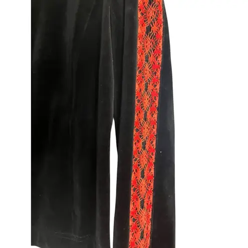 St. John Sport Sport Black Velvety Hoodie Size M Red accent Vintage 2006