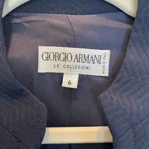 Giorgio Armani Navy Women's Button Blazer