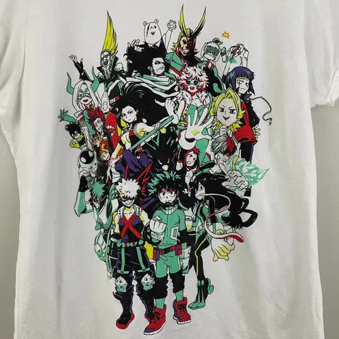 MY HERO ACADEMIA White Graphic Character Tee Size L