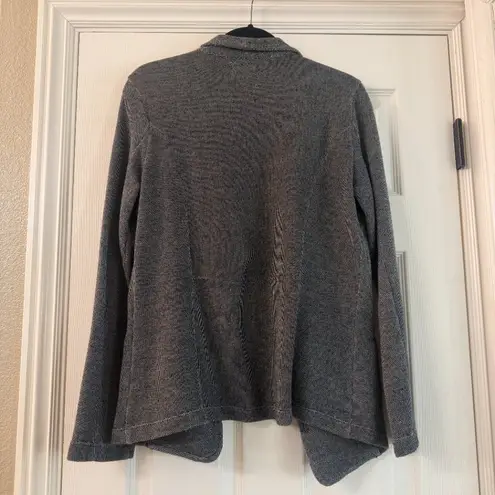 Caslon Nordstrom Nubby Knit Soft Blazer Charcoal Gray Size Large