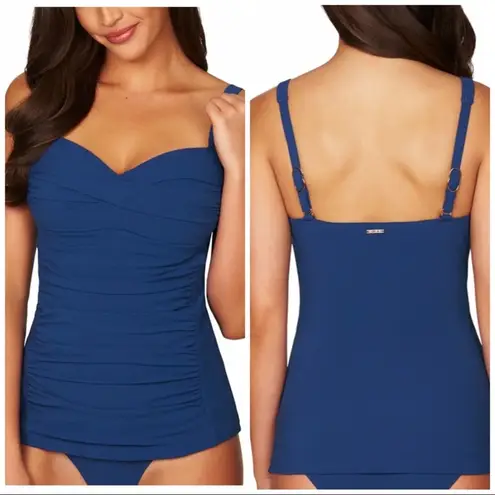 Sea Level Twist Front Multifit Tankini Top Size 6