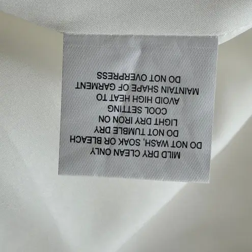 DISSH Sloan White Sleeveless Linen Blend Vest US 4 AU 8 NWT White