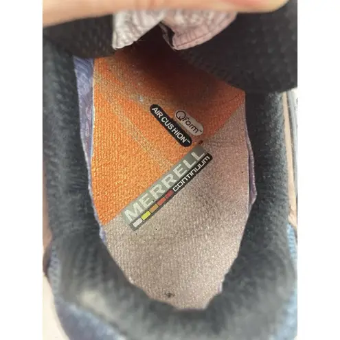 Merrell Performance Shoes Womens Size 9.5 Brown Blue Mesh Hiking Lace Up Sneaker