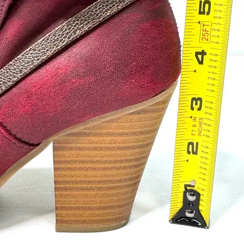 ShoeDazzle SASHANNA Bootie in Burgundy 8.5 Red