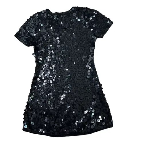 Fumblin' Foe Black Short Evening Dress Large Sequin Small