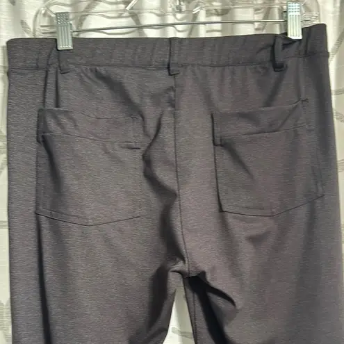 Women's Classic Dress Pants With Elastic Waist Black Size XL