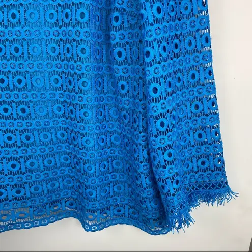 draper's & damon's Draper’s & Damon’s Crochet Blouse Top Sz 2X Turquoise Blue Boho